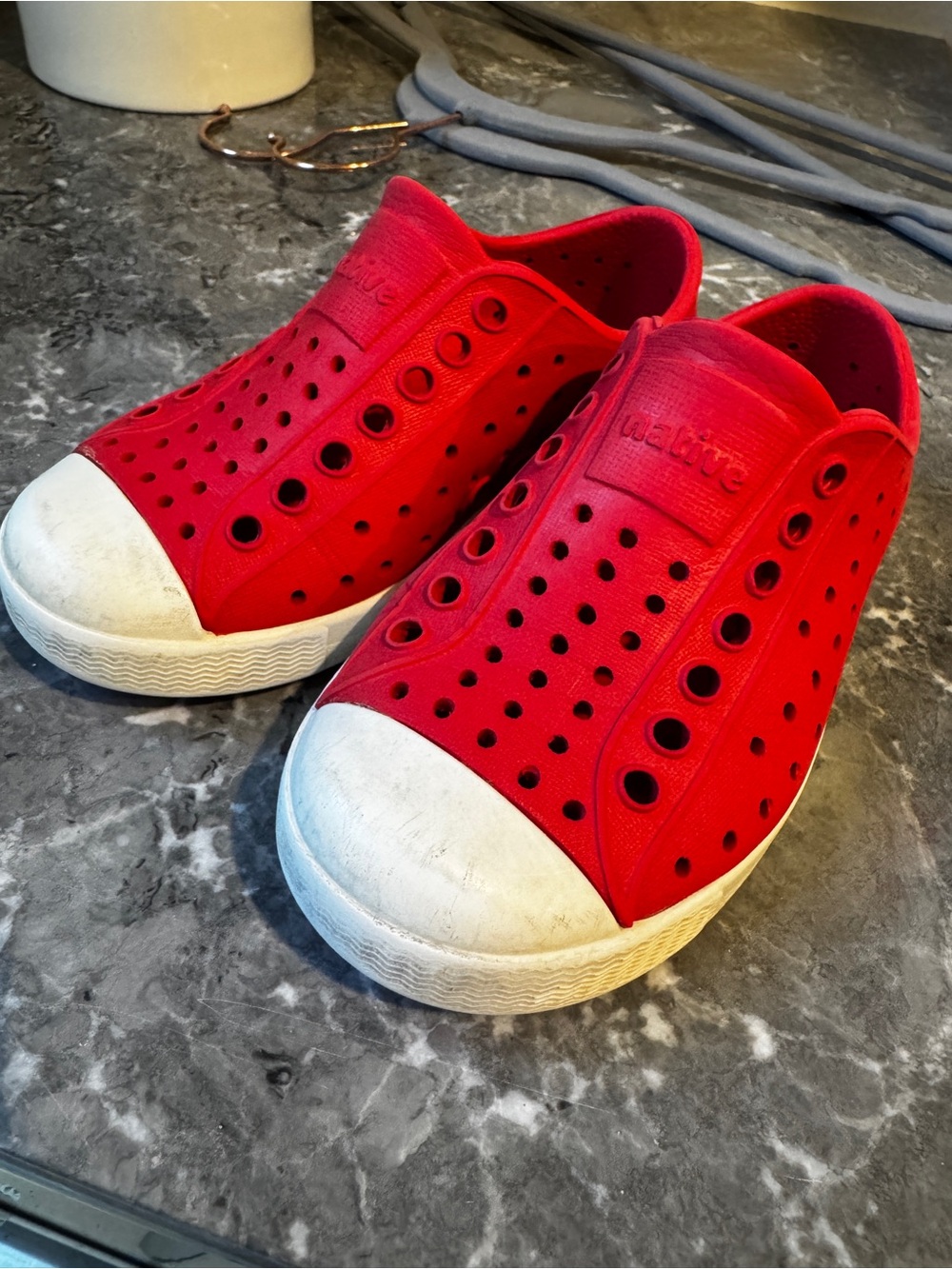 Native Red Kids Slip-On Water Shoes size 8